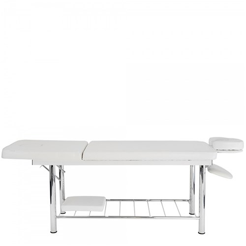 Massage Table - Flat Stackable - White
